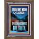 O LORD ALL THY COMMANDMENTS ARE TRUTH  Christian Quotes Portrait  GWF11781  
