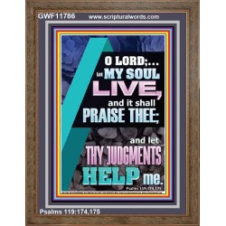 LET THY JUDGEMENTS HELP ME  Contemporary Christian Wall Art  GWF11786  "33x45"