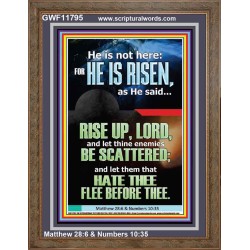 CHRIST JESUS IS RISEN LET THINE ENEMIES BE SCATTERED  Christian Wall Art  GWF11795  "33x45"