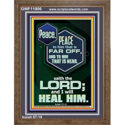 PEACE PEACE TO HIM THAT IS FAR OFF AND NEAR  Christian Wall Art  GWF11806  "33x45"