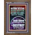 OVERTHROW THEIR ALTARS AND BREAK THEIR PILLARS  Custom Wall Scriptural Art  GWF11833  "33x45"