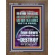 OVERTHROW THEIR ALTARS AND BREAK THEIR PILLARS  Custom Wall Scriptural Art  GWF11833  