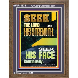 SEEK THE FACE OF GOD CONTINUALLY  Unique Scriptural ArtWork  GWF11838  "33x45"