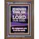 JEHOVAH SHALOM HIS JUDGEMENT ARE IN ALL THE EARTH  Custom Art Work  GWF11842  