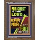 THE LORD IS GREATLY TO BE PRAISED  Custom Inspiration Scriptural Art Portrait  GWF11847  