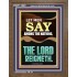 LET MEN SAY AMONG THE NATIONS THE LORD REIGNETH  Custom Inspiration Bible Verse Portrait  GWF11849  "33x45"