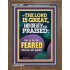 THE LORD IS GREAT AND GREATLY TO PRAISED FEAR THE LORD  Bible Verse Portrait Art  GWF11864  "33x45"