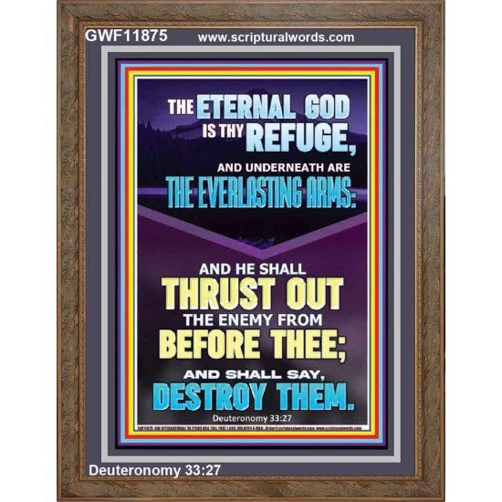 THE EVERLASTING ARMS OF JEHOVAH  Printable Bible Verse to Portrait  GWF11875  