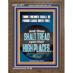 THINE ENEMIES SHALL BE FOUND LIARS UNTO THEE  Printable Bible Verses to Portrait  GWF11877  "33x45"