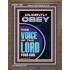 DILIGENTLY OBEY THE VOICE OF THE LORD OUR GOD  Unique Power Bible Portrait  GWF11901  "33x45"