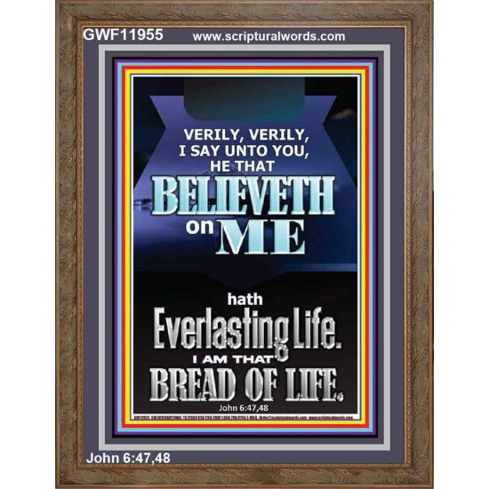 I AM THAT BREAD OF LIFE  Unique Power Bible Portrait  GWF11955  