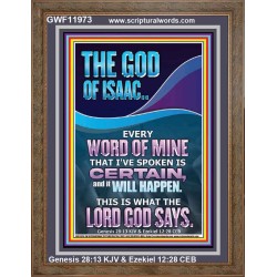 EVERY WORD OF MINE IS CERTAIN SAITH THE LORD  Scriptural Wall Art  GWF11973  "33x45"