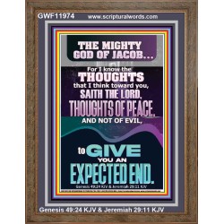 THOUGHTS OF PEACE AND NOT OF EVIL  Scriptural Décor  GWF11974  "33x45"
