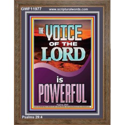 THE VOICE OF THE LORD IS POWERFUL  Scriptures Décor Wall Art  GWF11977  "33x45"