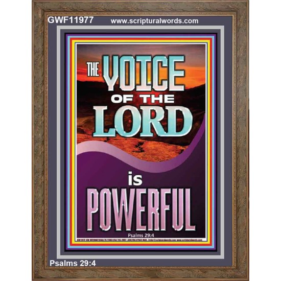 THE VOICE OF THE LORD IS POWERFUL  Scriptures Décor Wall Art  GWF11977  
