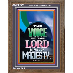 THE VOICE OF THE LORD IS FULL OF MAJESTY  Scriptural Décor Portrait  GWF11978  "33x45"