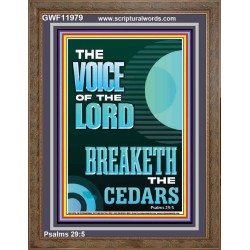 THE VOICE OF THE LORD BREAKETH THE CEDARS  Scriptural Décor Portrait  GWF11979  