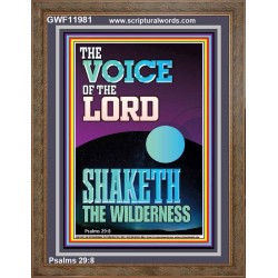 THE VOICE OF THE LORD SHAKETH THE WILDERNESS  Christian Portrait Art  GWF11981  