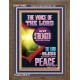 THE VOICE OF THE LORD GIVE STRENGTH UNTO HIS PEOPLE  Bible Verses Portrait  GWF11983  