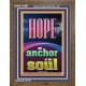 HOPE AN ANCHOR OF THE SOUL  Scripture Portrait Signs  GWF11987  