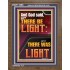 LET THERE BE LIGHT AND THERE WAS LIGHT  Christian Quote Portrait  GWF11998  "33x45"