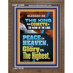 PEACE IN HEAVEN AND GLORY IN THE HIGHEST  Contemporary Christian Wall Art  GWF12006  "33x45"
