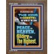 PEACE IN HEAVEN AND GLORY IN THE HIGHEST  Contemporary Christian Wall Art  GWF12006  
