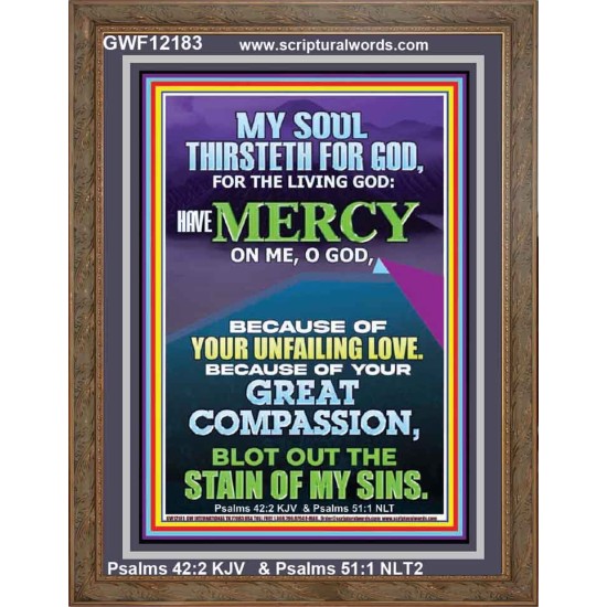 BECAUSE OF YOUR UNFAILING LOVE AND GREAT COMPASSION  Religious Wall Art   GWF12183  