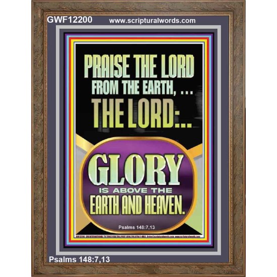 PRAISE THE LORD FROM THE EARTH  Contemporary Christian Paintings Portrait  GWF12200  