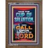 TAKE THE CUP OF SALVATION AND CALL UPON THE NAME OF THE LORD  Scripture Art Portrait  GWF12203  "33x45"