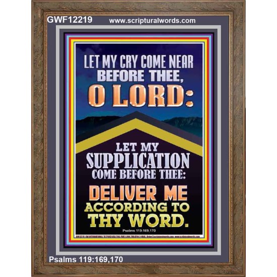 LET MY SUPPLICATION COME BEFORE THEE O LORD  Unique Power Bible Picture  GWF12219  