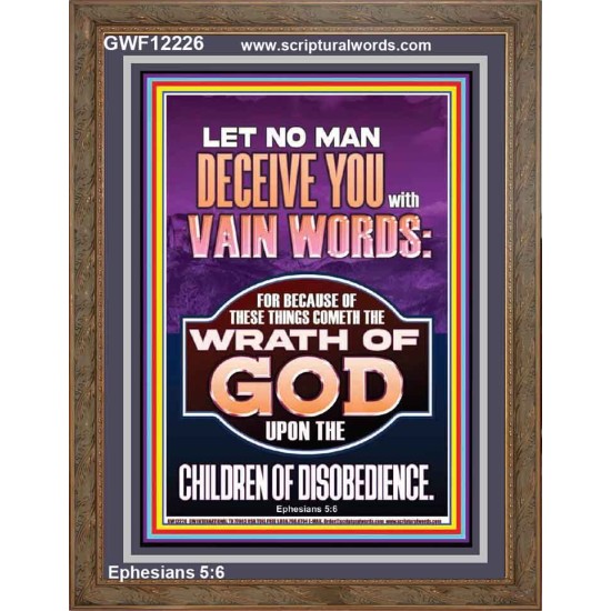 LET NO MAN DECEIVE YOU WITH VAIN WORDS  Church Picture  GWF12226  