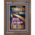 GIVING THANKS ALWAYS FOR ALL THINGS UNTO GOD  Ultimate Inspirational Wall Art Portrait  GWF12229  "33x45"