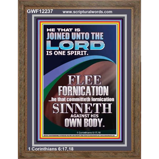 HE THAT IS JOINED UNTO THE LORD IS ONE SPIRIT  Scripture Art  GWF12237  