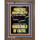 PRACTICE HOSPITALITY TO ONE ANOTHER  Contemporary Christian Wall Art Portrait  GWF12254  