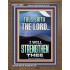 I WILL STRENGTHEN THEE THUS SAITH THE LORD  Christian Quotes Portrait  GWF12266  "33x45"