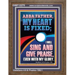 I WILL SING AND GIVE PRAISE EVEN WITH MY GLORY  Christian Paintings  GWF12270  "33x45"