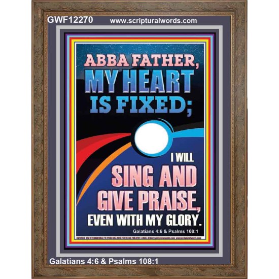 I WILL SING AND GIVE PRAISE EVEN WITH MY GLORY  Christian Paintings  GWF12270  