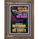 BRING AN OFFERING AND COME INTO HIS COURTS  Christian Paintings  GWF12275  
