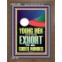 YOUNG MEN BE SOBERLY MINDED  Scriptural Wall Art  GWF12285  "33x45"