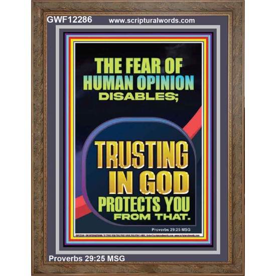 TRUSTING IN GOD PROTECTS YOU  Scriptural Décor  GWF12286  