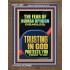 TRUSTING IN GOD PROTECTS YOU  Scriptural Décor  GWF12286  "33x45"