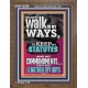 WALK IN MY WAYS AND KEEP MY COMMANDMENTS  Wall & Art Décor  GWF12296  