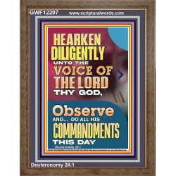DO ALL HIS COMMANDMENTS THIS DAY  Wall & Art Décor  GWF12297  "33x45"