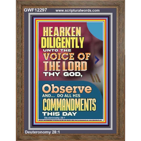 DO ALL HIS COMMANDMENTS THIS DAY  Wall & Art Décor  GWF12297  