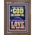 LOVE ONE ANOTHER  Wall Décor  GWF12299  "33x45"
