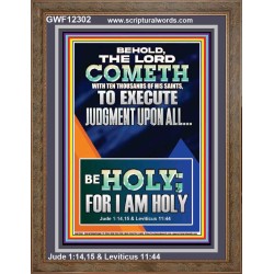 THE LORD COMETH TO EXECUTE JUDGMENT UPON ALL  Large Wall Accents & Wall Portrait  GWF12302  "33x45"