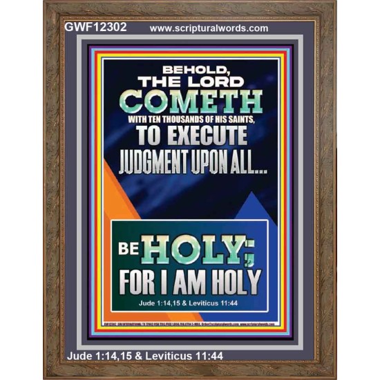 THE LORD COMETH TO EXECUTE JUDGMENT UPON ALL  Large Wall Accents & Wall Portrait  GWF12302  