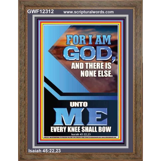 UNTO ME EVERY KNEE SHALL BOW  Custom Wall Scriptural Art  GWF12312  