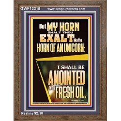 MY HORN SHALT THOU EXALT   Custom Contemporary Christian Wall Art  GWF12315  "33x45"